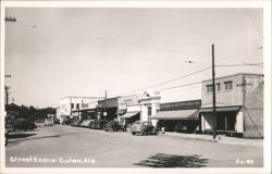 Street Scene - Eutaw, AL Postcard