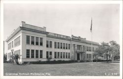 Grammar School, Melbourne, FL Postcard