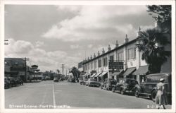 Street Scene - Fort Pierce, Florida Postcard