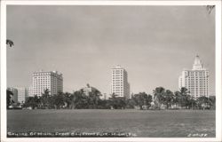 Miami Skyline from Bayfront Park Postcard