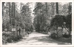 Entrance to The Georgia Warm Springs Foundation Postcard