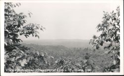 View From Hotel, Cheaha State Park Postcard