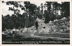 Ave Maria Grotto, St. Bernard College, Cullman, AL Postcard