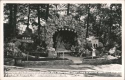 Memorial to St. Bernard Service Men, Ave Maria Grotto Postcard