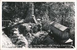Tower of Babel and Noah's Ark - Ave Maria Grotto Postcard