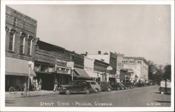 Street Scene - Pelham, GA Postcard