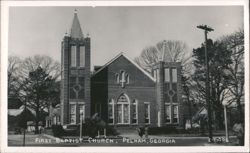 First Baptist Church, Pelham, GA Postcard