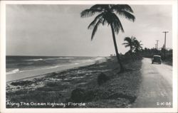 Along The Ocean Highway - Florida Postcard