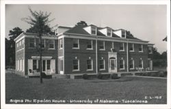 Sigma Phi Epsilon Fraternity House, University of Alabama Postcard