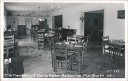 Candlelight Dining Room, Melbourne, FL Postcard