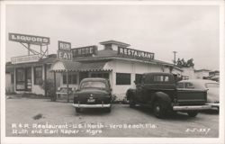 R&R Restaurant, Blue Front Liquor Store, Vero Beach, FL Postcard