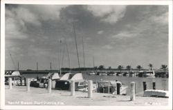 Yacht Basin, Fort Pierce, Florida Postcard