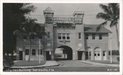 Sarasota Lido Beach Casino, City Hall Building Postcard