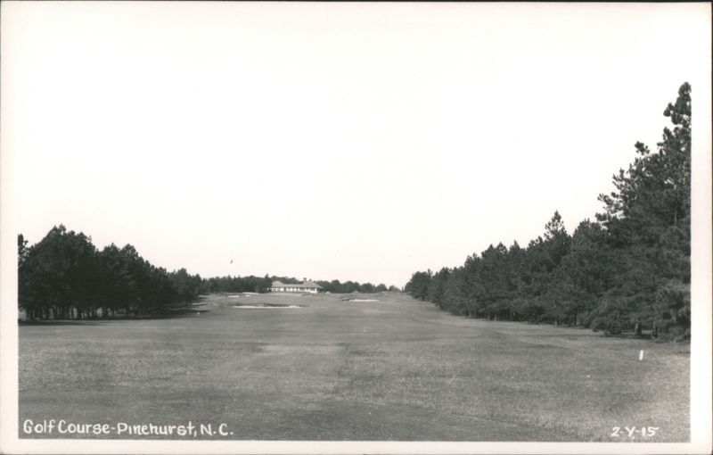 Golf Course Fairway and Clubhouse Pinehurst North Carolina