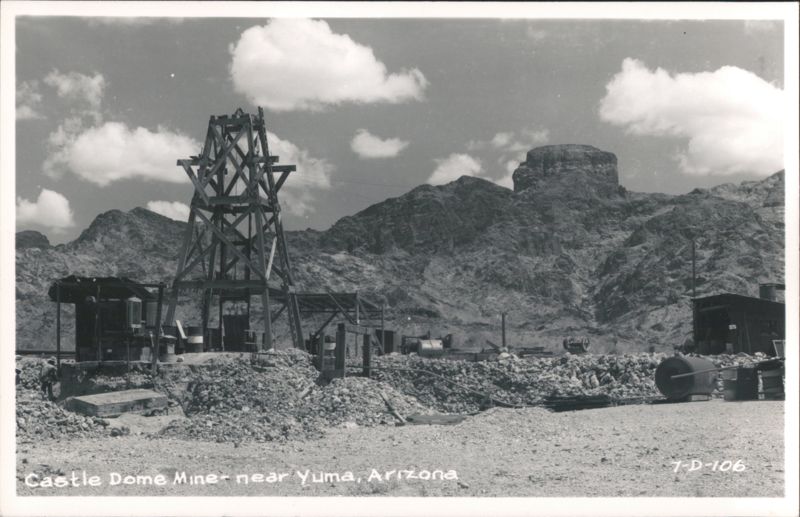 Castle Dome Mine Headframe and Equipment Yuma Arizona