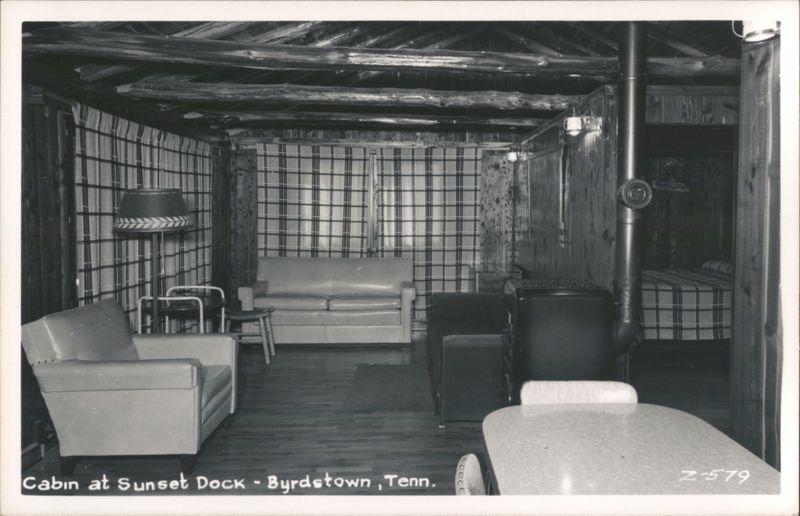 Interior of Cabin at Sunset Dock Byrdstown Tennessee