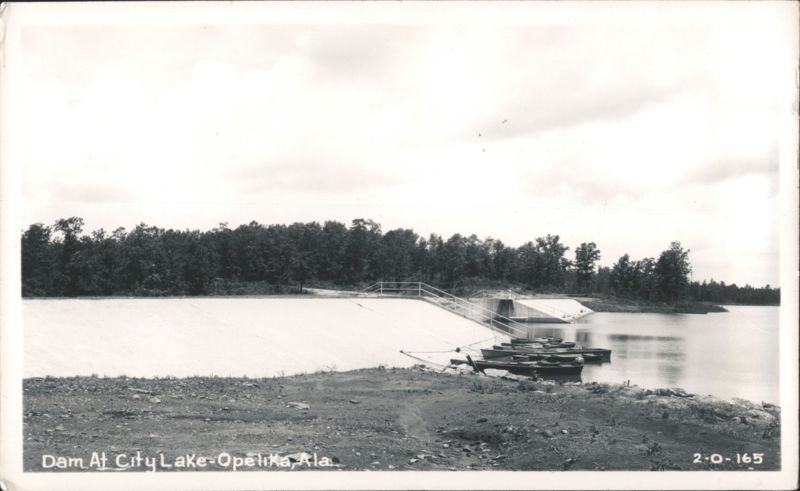 Dam At City Lake Opelika Alabama