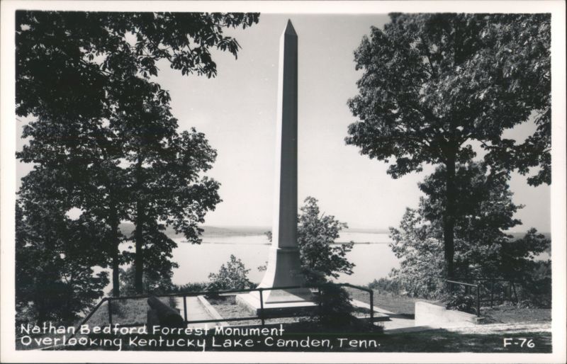 Nathan Bedford Forrest Monument Overlooking Kentucky Lake Camden Tennessee