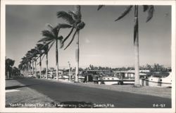 Yachts Along The Inland Waterway Postcard