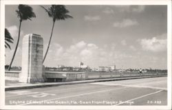 Skyline Seen From Flagler Bridge Postcard