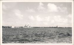 The Mayflower-Biltmore and Whitehall Hotels, Seen Across Lake Worth Postcard