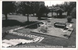 Patio, Duncan and Clara Hines Home Postcard