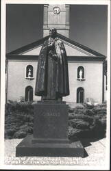 Statue of Father Gibault - The Patriot Priest of The Old Northwest Postcard