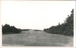 Golf Course Fairway and Clubhouse Postcard