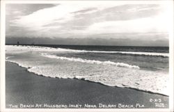 The Beach at Hillsboro Inlet Near Delray Beach Postcard