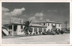 Overseas Lodge and Cottages, Restaurant, Marathon Postcard