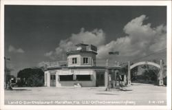 Land-O-Sun Restaurant and Gulf Gas Station, Overseas Highway Postcard