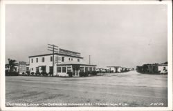 Overseas Lodge, Bar & Package Goods, Hotel Rooms & De Luxe Cottages Postcard