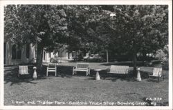 Lawn and Trailer Park - Seaton's Truck Stop Postcard