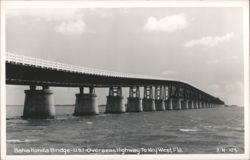 Bahia Honda Bridge, U.S. 1 Overseas Highway Postcard