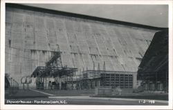 Powerhouse - Fontana Dam Postcard