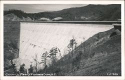 Close-Up View Of Fontana Dam Postcard