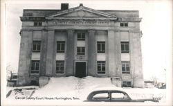 Carroll County Court House with Snow Postcard
