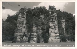 Natural Chimneys, "Nature's Unique Creation" Postcard