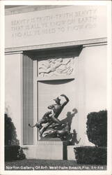 Norton Gallery Of Art, Diana Sculpture Postcard