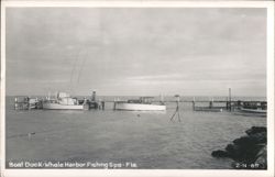 Boat Dock, Whale Harbor Fishing Spa Postcard
