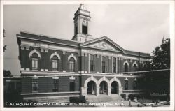 Calhoun County Court House with Clock Tower Postcard