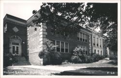 Public School Building Postcard