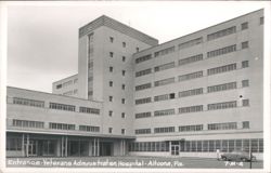 Entrance, Veterans Administration Hospital Postcard