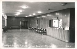 Lobby - Veterans Administration Hospital Postcard