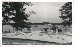 Sun Deck at Boat Dock, Kentucky Lake State Park Postcard