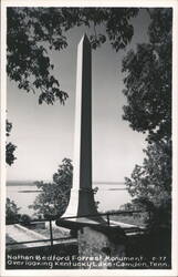 Nathan Bedford Forrest Monument Overlooking Kentucky Lake Postcard