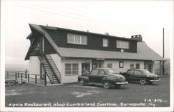 Alpine Restaurant atop Cumberland Overlook Postcard