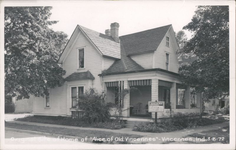 Home of Alice of Old Vincennes Indiana