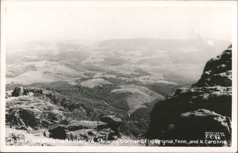 View From Whitetop Mountain, Corner of Virginia, Tenn., and N. Carolina