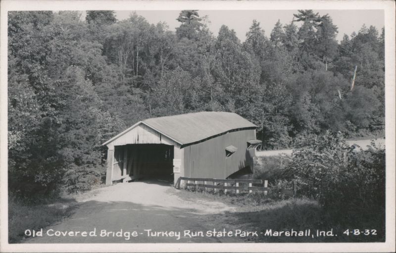 Old Covered Bridge, Turkey Run State Park Marshall Indiana